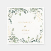 Eukalyptus Wedding Serviette (Vorderseite)