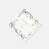 Eukalyptus Wedding Serviette (Ecke)