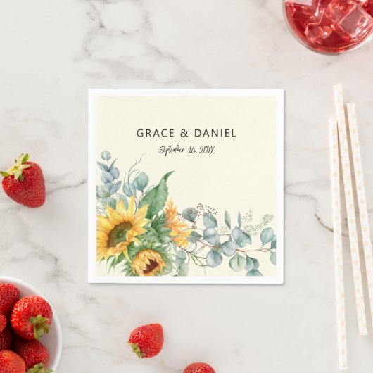 Eukalyptus Wedding Serviette (Beispiel)