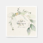 Eukalyptus Wedding Serviette (Vorderseite)