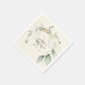 Eukalyptus Wedding Serviette (Ecke)
