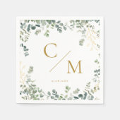 Eukalyptus Wedding Serviette (Vorderseite)