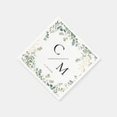 Eukalyptus Wedding Serviette (Ecke)