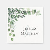 Eukalyptus Wedding Serviette (Vorderseite)