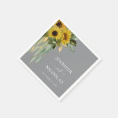 Eukalyptus Wedding Serviette (Ecke)