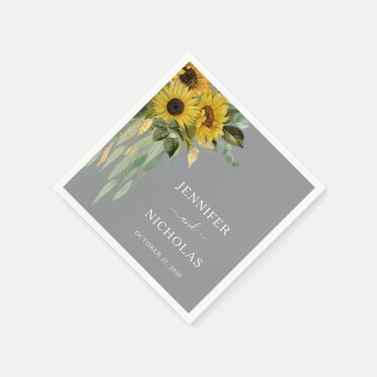 Eukalyptus Wedding Serviette (Ecke)