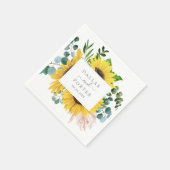 Eukalyptus Wedding Serviette (Ecke)