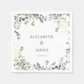 Eukalyptus Wedding Serviette (Vorderseite)