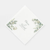Eukalyptus Wedding Serviette (Ecke)