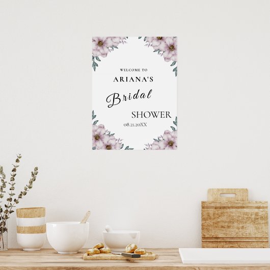 Eukalyptus Wedding Sign Poster (Küche)