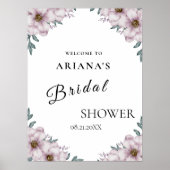 Eukalyptus Wedding Sign Poster (Vorne)