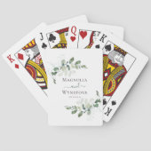 Eukalyptus Wedding Spielkarten (Rückseite)