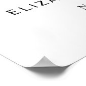 Eukalyptus Wedding Sunflower - Willkommen Poster (Ecke)