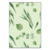 Eukalyptus Wedding Table Chart Cards Tischnummer (Rückseite)