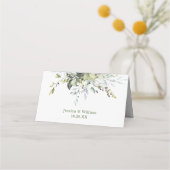 Eukalyptus Wedding Table Watercolor Platzkarte (Rückseite)