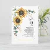 Eukalyptus Wedding Tischnummer (Stehend Vorderseite)