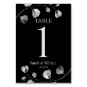 Eukalyptus Wedding Tischnummer (Rückseite)