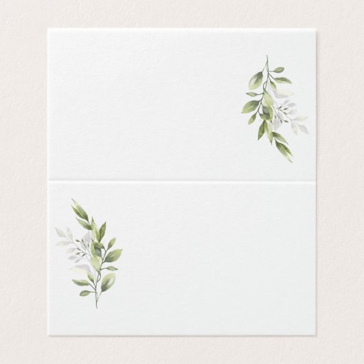 Eukalyptus Wedding-Tischnummern (Außenseite Aufgefaltet)
