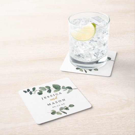 Eukalyptus Wedding Untersetzer (Vor Ort)