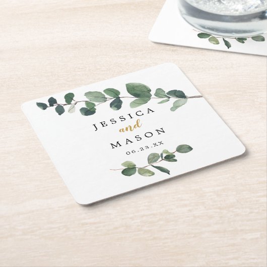 Eukalyptus Wedding Untersetzer (angewinkelt)