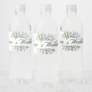 Eukalyptus Wedding Water Flasche Label Wasserflaschenetikett