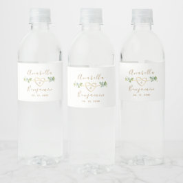 Eukalyptus Wedding Water Flasche Label Wasserflaschenetikett