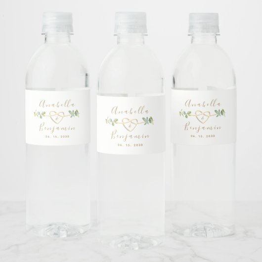 Eukalyptus Wedding Water Flasche Label Wasserflaschenetikett (Flaschen)