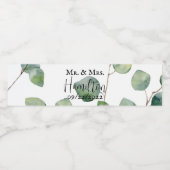 Eukalyptus Wedding Water Flasche Label Wasserflaschenetikett (Einzelnes Label)