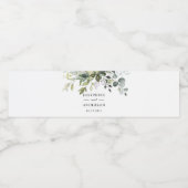 Eukalyptus Wedding Water Flasche Label Wasserflaschenetikett (Einzelnes Label)