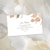 Eukalyptus Wedding Website Begleitkarte