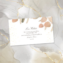 Eukalyptus Wedding Website Begleitkarte