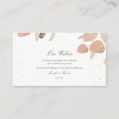 Eukalyptus Wedding Website Begleitkarte (Vorderseite)