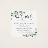 Eukalyptus Wedding Website QR Code UAWG (Vorderseite)