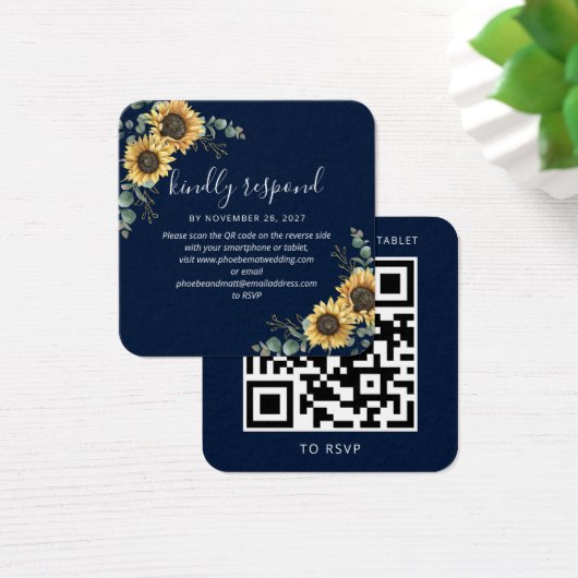 Eukalyptus Wedding Website QR Code UAWG (Schreibtisch)