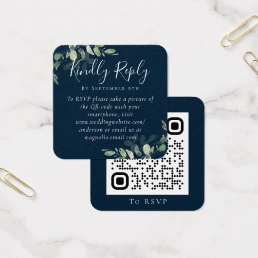 Eukalyptus Wedding Website QR Code UAWG (Büro)