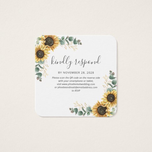 Eukalyptus Wedding Website QR Code UAWG (Vorderseite)