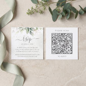 Eukalyptus Wedding Website QR Code UAWG Begleitkarte