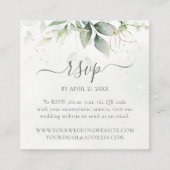 Eukalyptus Wedding Website QR Code UAWG Begleitkarte (Vorderseite)