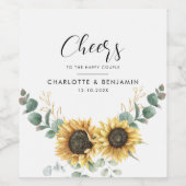 Eukalyptus Wedding Weinetikett (Einzelnes Label)