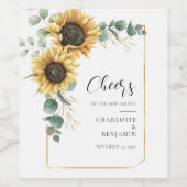 Eukalyptus Wedding Weinetikett (Einzelnes Label)