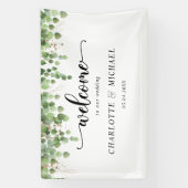 Eukalyptus Wedding Welcome Banner (Vertikal)