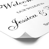 Eukalyptus Wedding Welcome Poster-Zeichen Poster (Ecke)