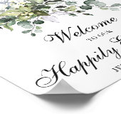 Eukalyptus Wedding Welcome Poster-Zeichen Poster (Ecke)