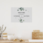 Eukalyptus Wedding Welcome Sign Poster (Küche)