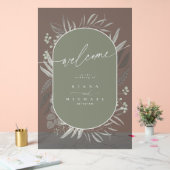Eukalyptus Wedding Wreath Welcome Grn ID901 Acrylschild (Hochzeit)