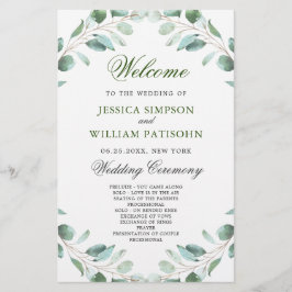 Eukalyptus Wedding Zeremony Program