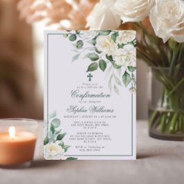 Eukalyptus Weiße Blume Bestätigung Einladung