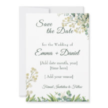 Eukalyptus & Weiße Blumen Botanische Hochzeit