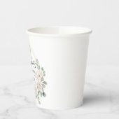 Eukalyptus Weißes Brautparty Pappbecher (Links)