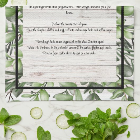 Eukalyptus-Weißholz Geschirrtuch (Gefaltet)